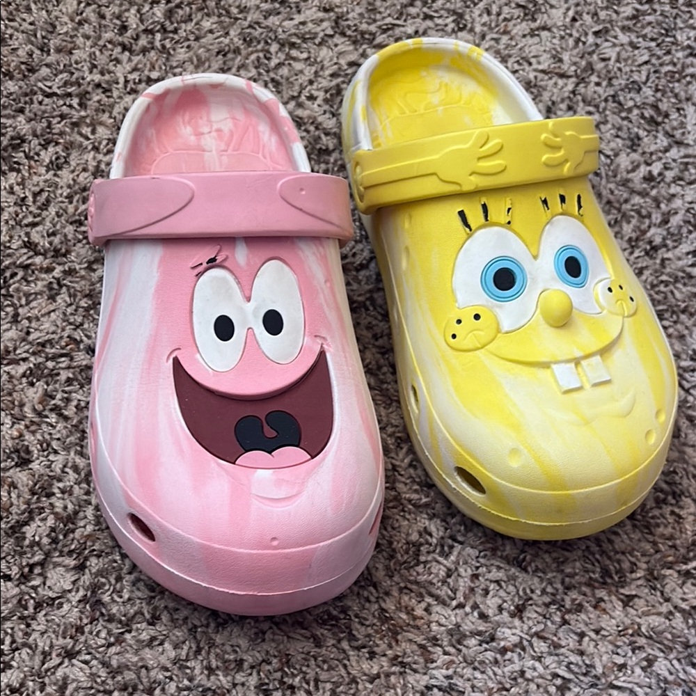 SpongeBob and Patrick Character Clogs